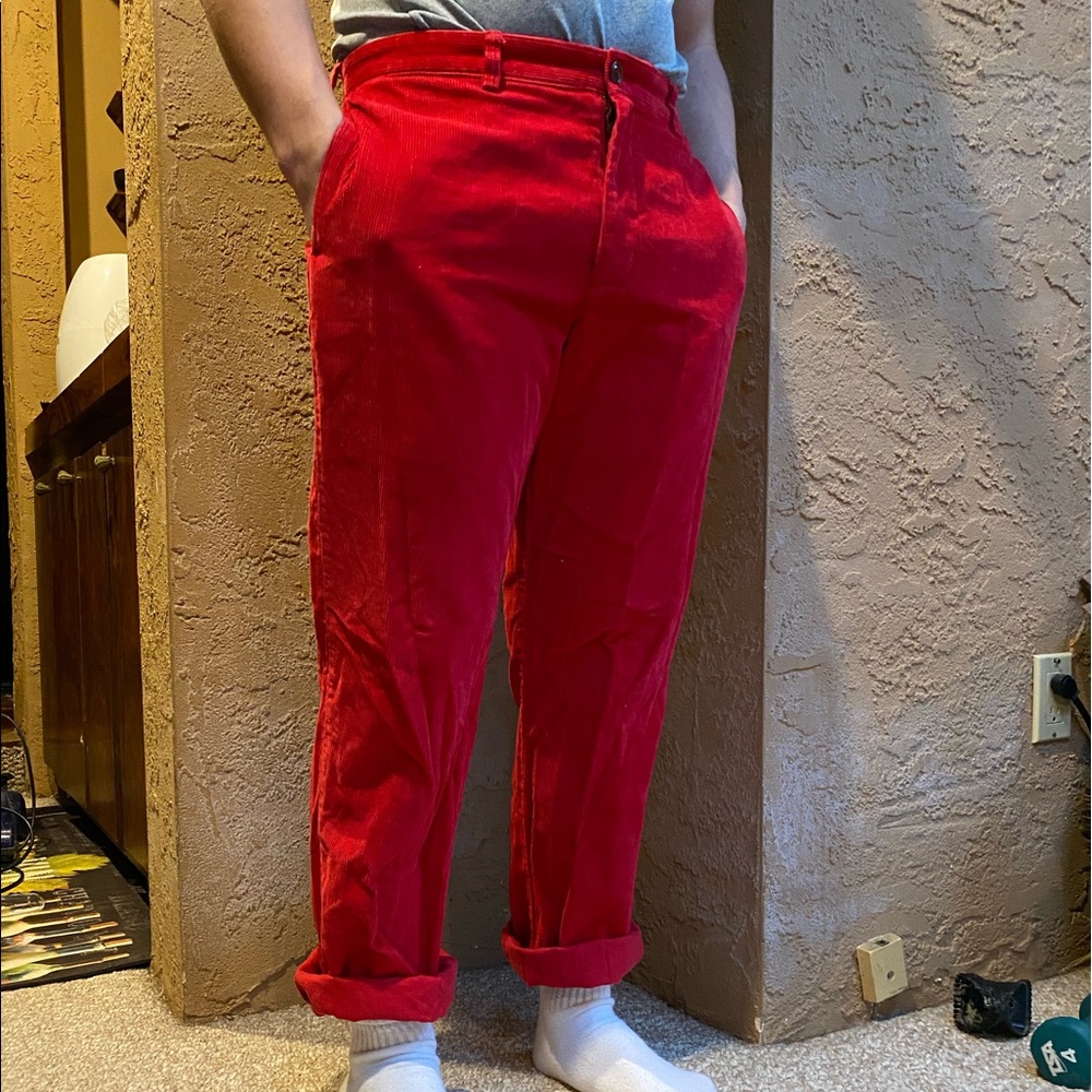Bright red Vineyard Vine Corduroys
